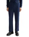 Scotch & Soda Relaxed Fit Jacquard Terry Sweatpants In Blue