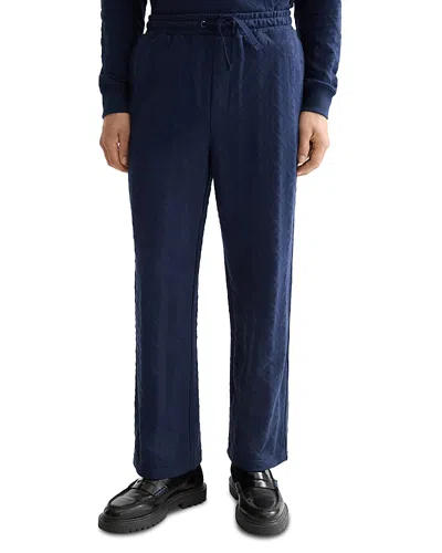 SCOTCH & SODA RELAXED FIT JACQUARD TERRY SWEATPANTS