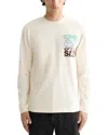 Scotch & Soda Relaxed Fit Logo Artwork Tee In Neutral