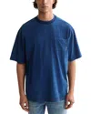 Scotch & Soda Relaxed Fit Pocket Tee In Blue