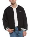 Scotch & Soda Reversible Bomber Jacket In Black