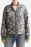 Scotch & Soda Reversible Quilted Bomber Jacket In Multi