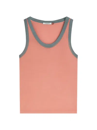 Scotch & Soda Ribbed-trim Tank Top In Multi