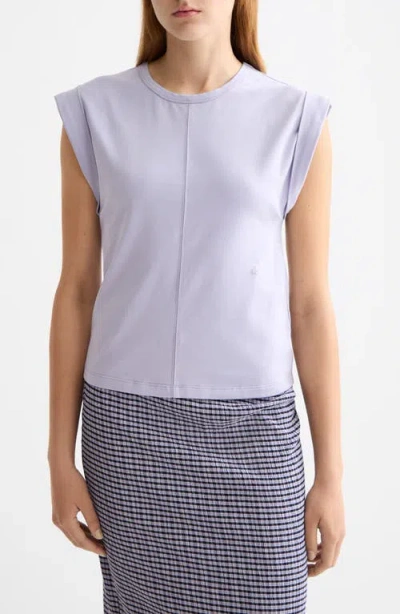 Scotch & Soda Rolled Sleeve T-shirt In Purple