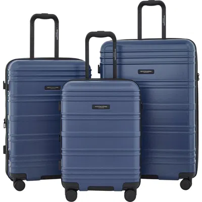 Scotch & Soda Rotterdam 3-pc. Hardside Luggage Set In Blue