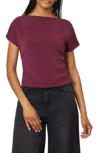 Scotch & Soda Ruched Side Seam T-shirt In Fig
