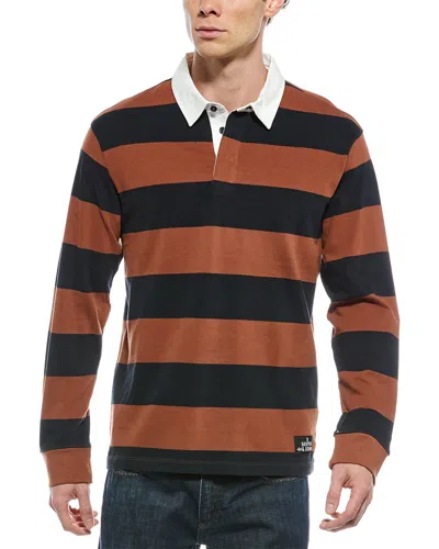 Scotch & Soda Rugby Polo Shirt In Brown