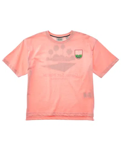 Scotch & Soda S&s Tennis Group T-shirt In Black