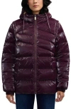 Scotch & Soda Schyler Boxy Water Repellent Puffer Jacket In Purple