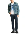 Scotch & Soda Scotch Soda Mens Slim Fit Ralston Pants Graphic T Shirt Denim Trucker Jacket In Blue