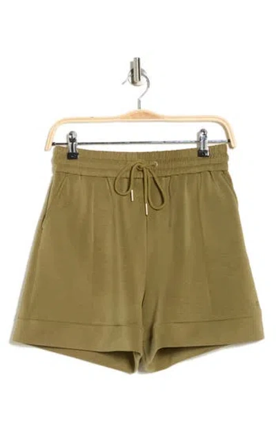 Scotch & Soda Seamed Drawstring Shorts In Green