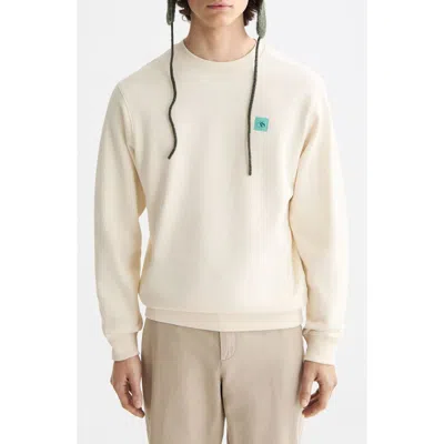 Scotch & Soda Seasonal Core Crewneck Sweatshirt In Neutral