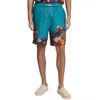 Scotch & Soda Seasonal Placement Printed Bermuda Shorts In Seanery In Multi