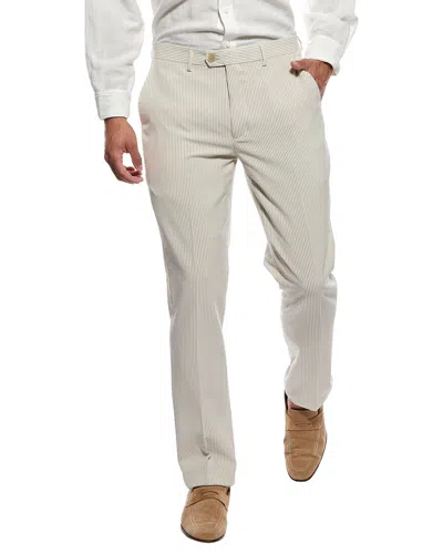 Scotch & Soda Seersucker Pant In Neutral
