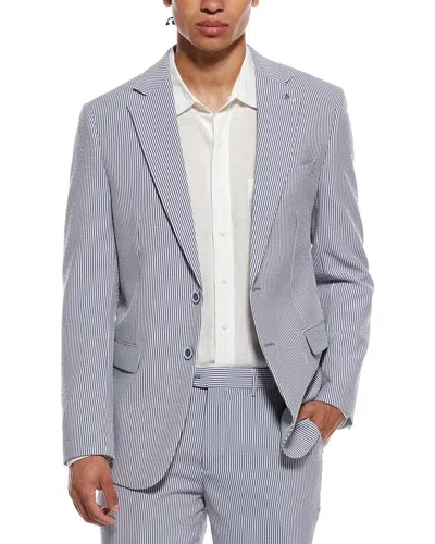 Scotch & Soda Seersucker Sportcoat In Black
