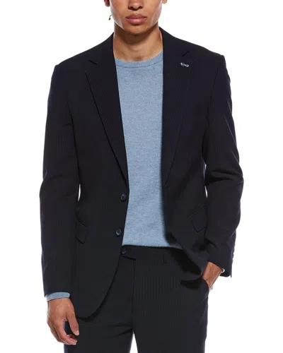 Scotch & Soda Seersucker Sportcoat In Blue