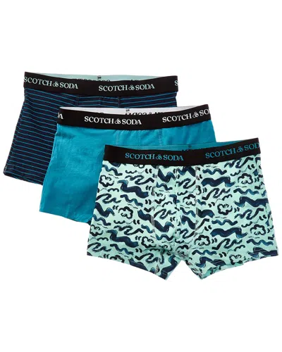 Scotch & Soda Set Of 3 Stretch Trunk In Multi
