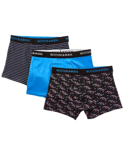 Scotch & Soda Set Of 3 Stretch Trunk In Multi