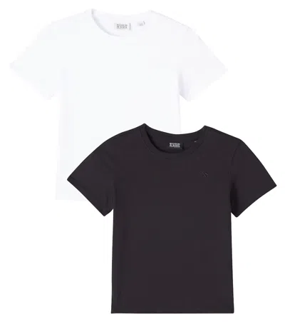 Scotch & Soda Kids' Set Of Two Cotton Jersey T-shirts In Black