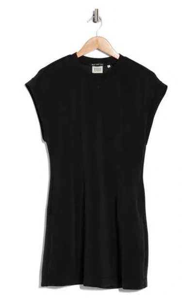 Scotch & Soda Shaped Waist T-shirt Dress In Black