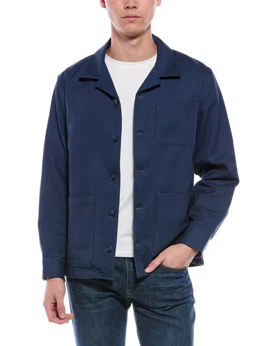 Scotch & Soda Shirt Jacket In Blue