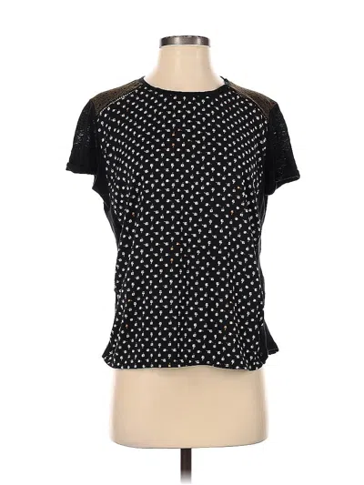 Pre-owned Scotch & Soda Short Sleeve Blouse In Black