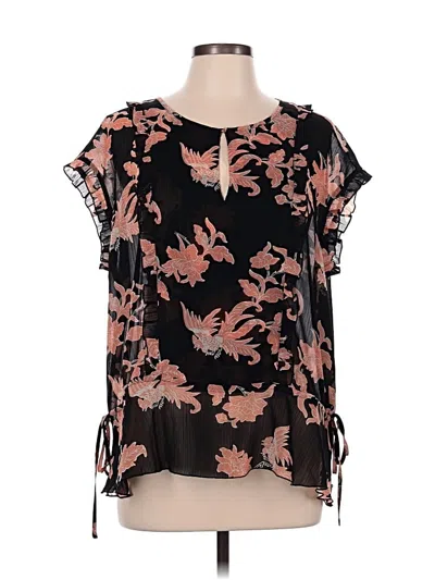 Pre-owned Scotch & Soda Short Sleeve Blouse In Black