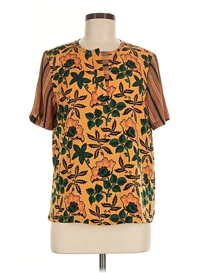Pre-owned Scotch & Soda Short Sleeve Blouse In Brown