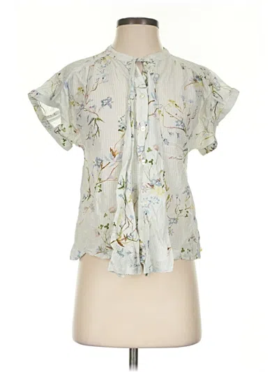 Pre-owned Scotch & Soda Short Sleeve Blouse In Gray