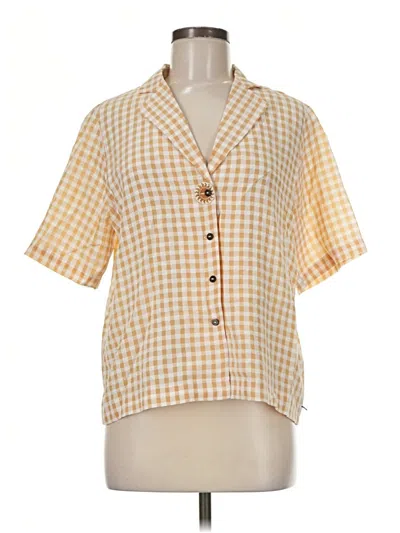 Pre-owned Scotch & Soda Short Sleeve Blouse In Yellow