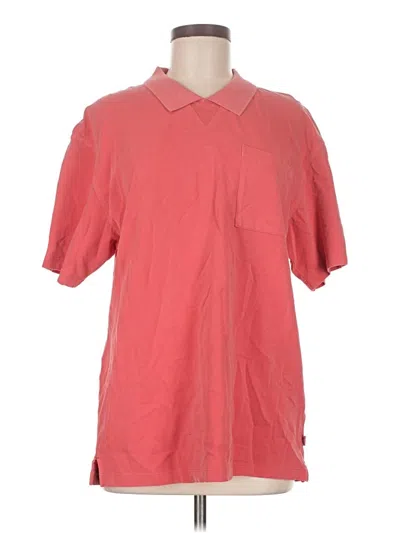 Scotch & Soda Short Sleeve Button Down Shirt In Pink
