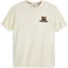 Scotch & Soda Short Sleeve Graphic T-shirt In Neutral