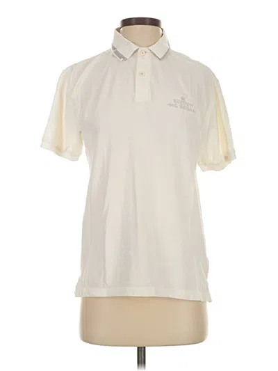 Pre-owned Scotch & Soda Short Sleeve Polo Shirt In White