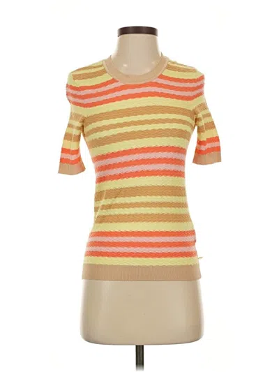 Pre-owned Scotch & Soda Short Sleeve Top Orange Boatneck Tops