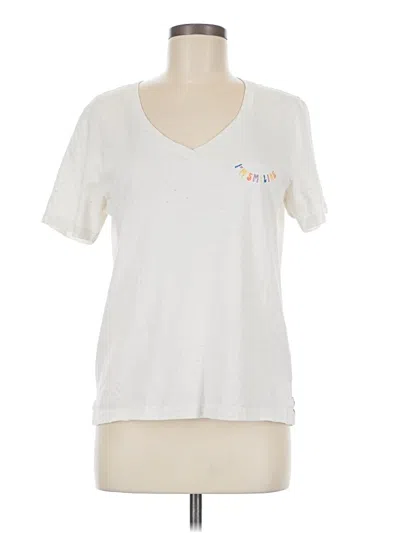 Pre-owned Scotch & Soda Short Sleeve T-shirt In Ivory