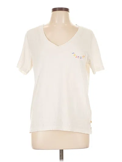 Pre-owned Scotch & Soda Short Sleeve T-shirt In Ivory