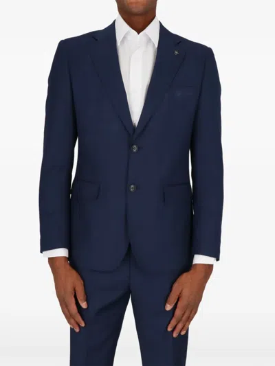 Scotch & Soda Single-breasted Suit In Purple