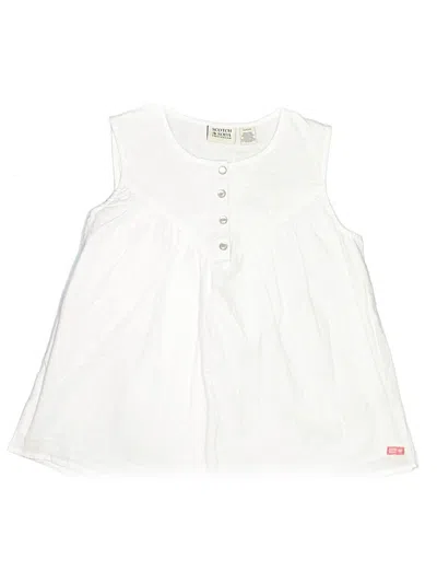 Scotch & Soda Kids' Sleeveless Blouse In White