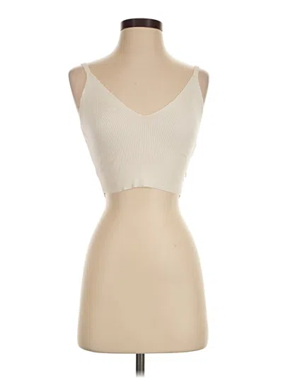 Pre-owned Scotch & Soda Sleeveless Top Ivory Sweetheart Neckline Tops