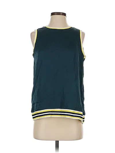 Pre-owned Scotch & Soda Sleeveless Top Teal Boatneck Tops In Blue