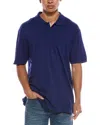 Scotch & Soda Slub Polo Shirt In Purple