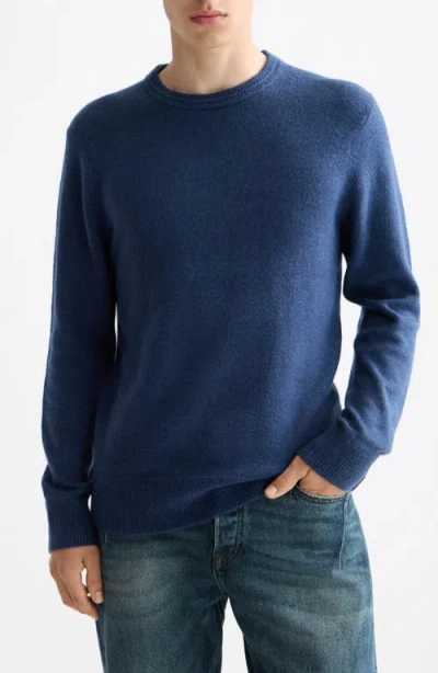 Scotch & Soda Soft Knit Crewneck Sweater In Blue