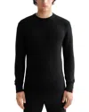 Scotch & Soda Soft Knit Crewneck Sweater In Black
