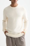 Scotch & Soda Soft Knit Crewneck Sweater In White