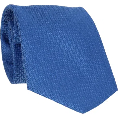 Scotch & Soda Solid Neat Tie In Blue