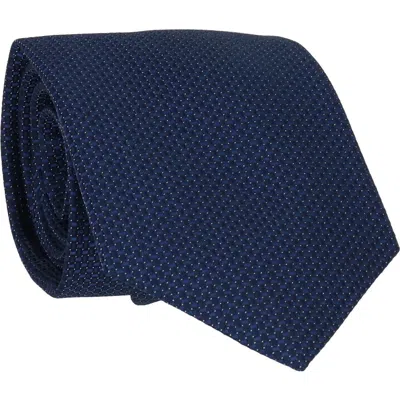 Scotch & Soda Solid Neat Tie In Blue