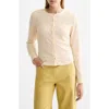 Scotch & Soda Soutache Detail Knit Button-up Shirt In Neutral