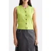 Scotch & Soda Spencer Sleeveless Sweater In Green