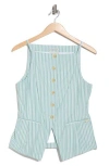 Scotch & Soda Stripe Spaghetti Strap Vest In Blue