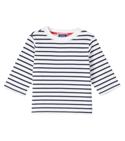 Scotch & Soda Kids' Striped Cotton Jersey T-shirt In Multi